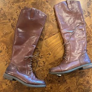 Lucky brand equestrian riding boots brown